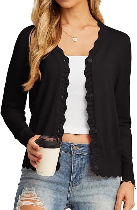 GRECERELLE Cardigan Sweaters for Women, Lightweight