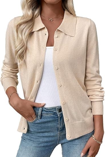 EVALESS Womens Lightweight Cardigan Sweaters