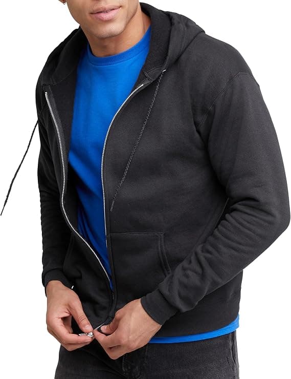 Hanes Men's Zip-up Hoodie, EcoSmart Fleece